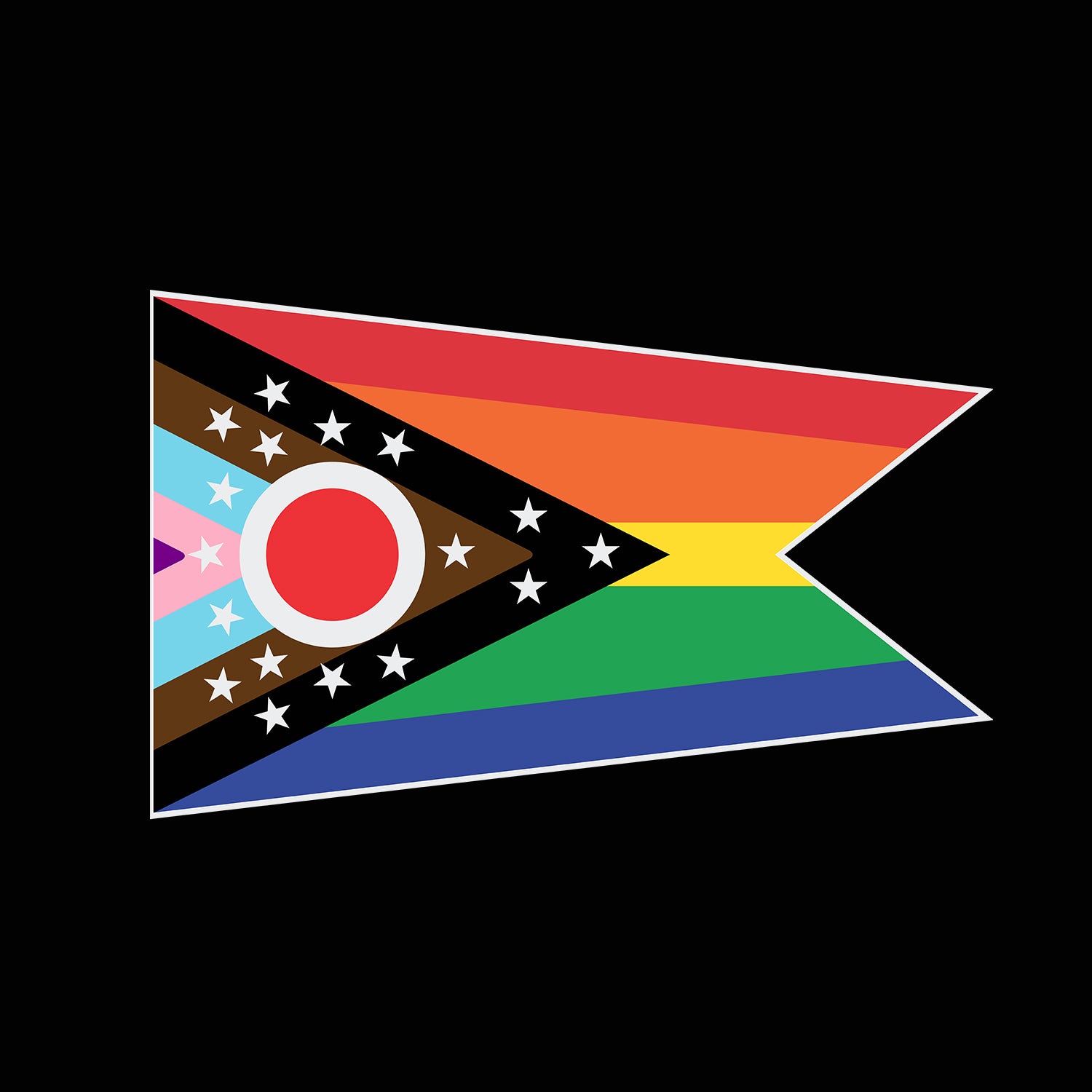 Pride Pocket Ohio Flag