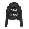 OHIO Vs The World Women's Cropped Camo Hoodie