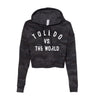 TOLEDO Vs The World Women's Cropped Camo Hoodie