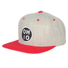 Circle Ohio Patch Snap Back Hat - Clothe Ohio - Soft Ohio Shirts